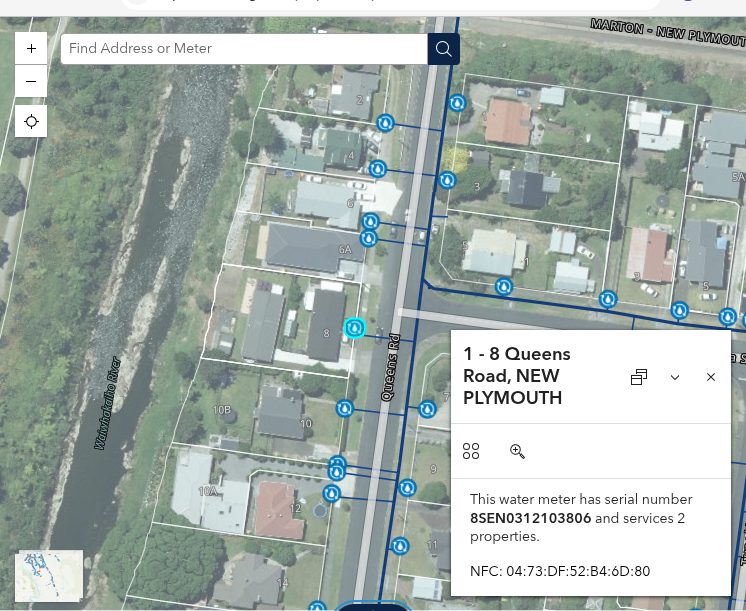 Find My Meter - live map showing water meter locations